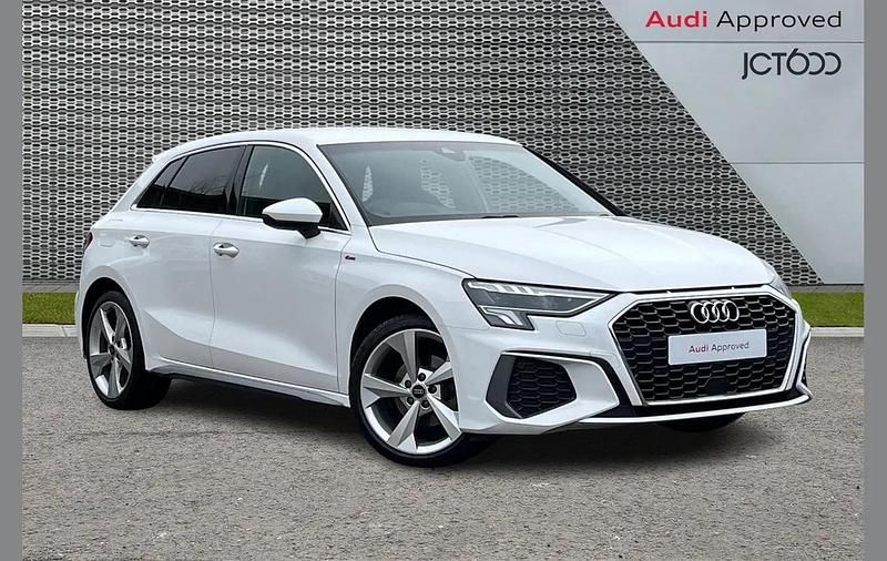 White Used 2024 Audi A3 S-Line Hatchback | £23,256 (Fair price) - Image 1/4