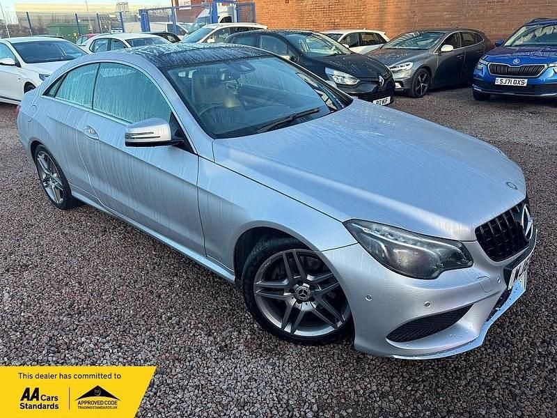 Used Mercedes E350 AMG line 2015 Silver Coupe