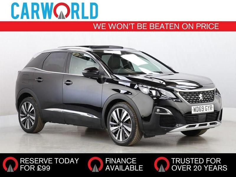 Black Used 2019 Peugeot 3008 Premium SUV | £11,967 (Fair price) - Image 1/3