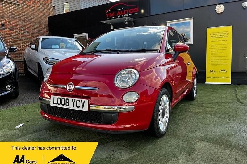 Used Fiat 500 Lounge 69 HP (50 kW) 2008 Red Hatchback