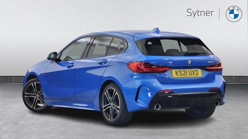 Used BMW 118 M Sport 148 HP (108 kW) 2021 Blue Hatchback