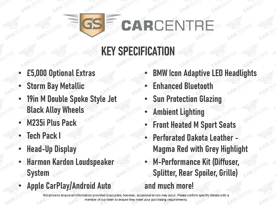 Used BMW M235 M Performance 306 HP (225 kW) 2020 Grey Coupe