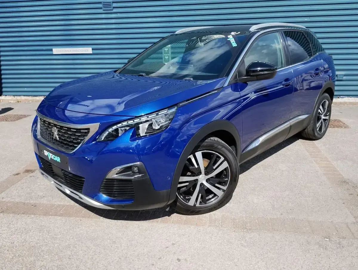 Used Peugeot 3008 GT-line 129 HP (94 kW) 2018 Blue SUV