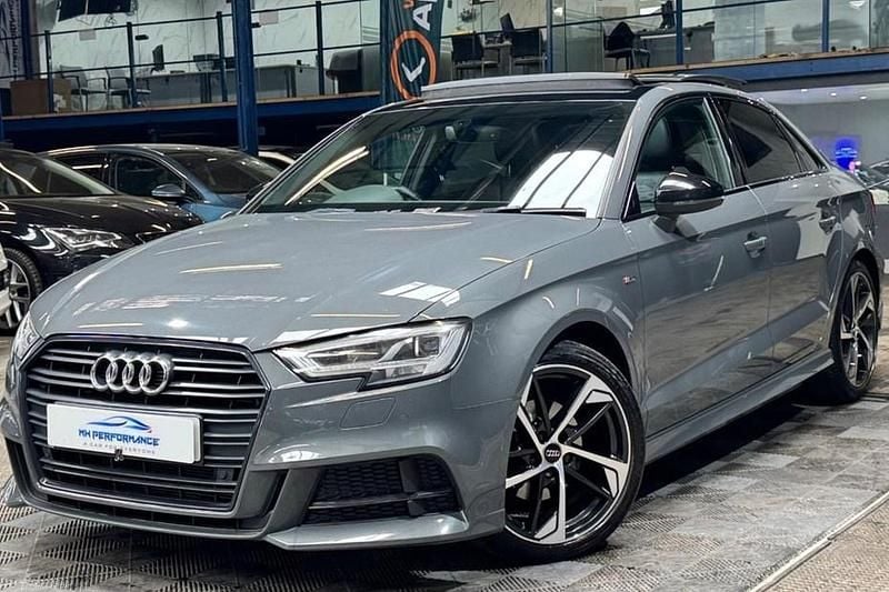 Used Audi A3 Black Edition 150 HP (110 kW) 2018 Grey Sedan