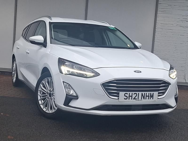 White Used 2021 Ford Focus Titanium X Estate | £11,998 (Good price) - Image 1/4