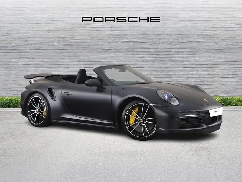 Black Used 2021 Porsche 911 Turbo S Cabriolet Cabriolet | £139,900 (Good price) - Image 1/4