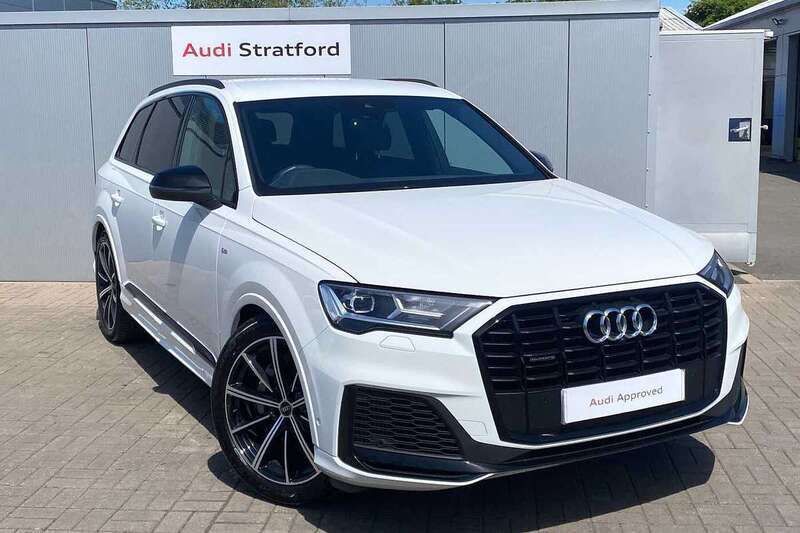 White Used 2022 Audi Q7 Black Edition SUV | £53,940 - Image 1/4