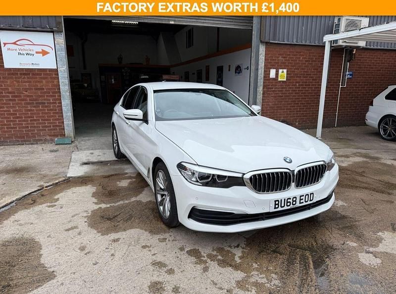 White Used 2018 BMW 520 Sedan | £16,495 (Fair price) - Image 1/4