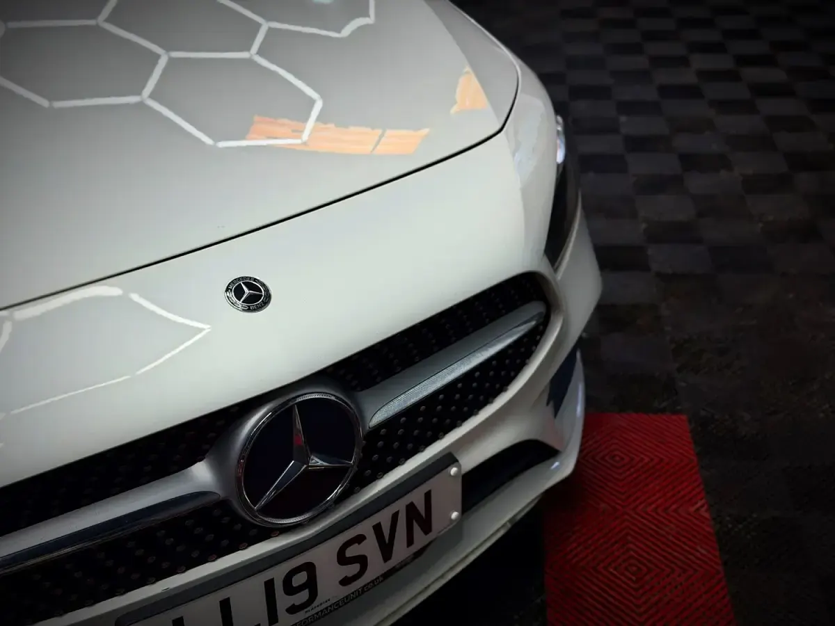 Used Mercedes A250 AMG line 2019 White Hatchback