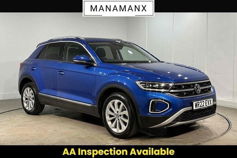 Blue Used 2022 VW T-Roc Style SUV | £16,480 (Good price) - Image 1/4