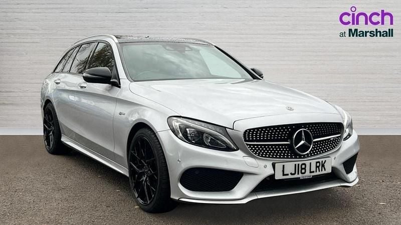 Silver Used 2018 Mercedes C43 AMG Premium Plus Estate | £23,053 (Fair price) - Image 1/4
