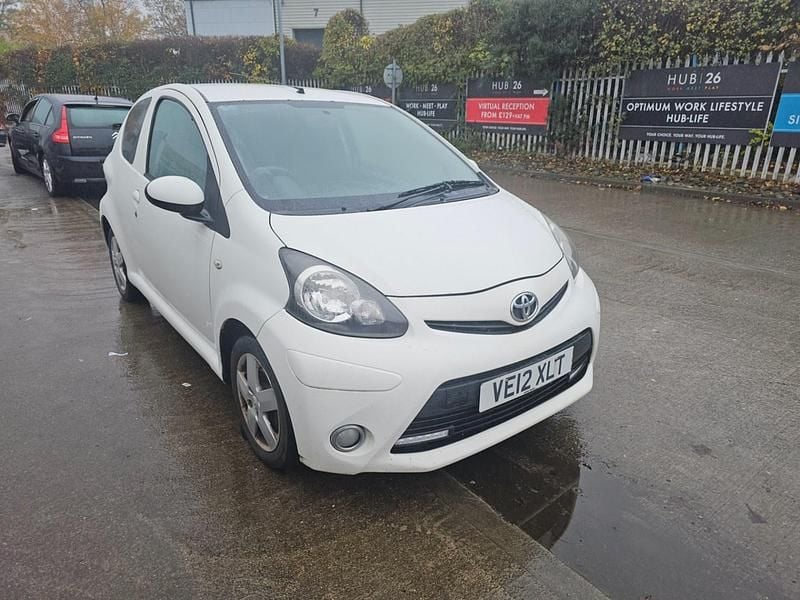 White Used 2012 Toyota Aygo Hatchback | £1,590 (Good price) - Image 1/4