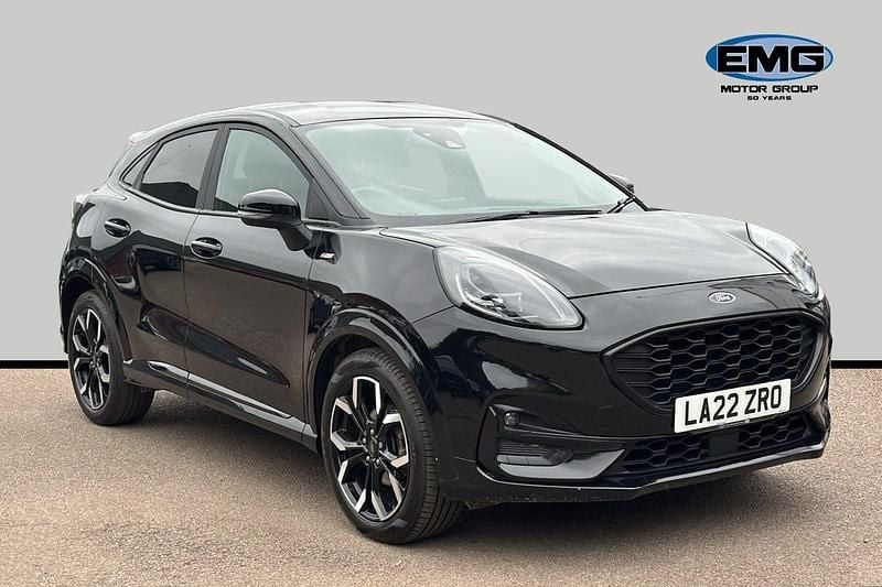 Black Used 2022 Ford Puma ST-Line X Hatchback | £13,195 (Fair price) - Image 1/3