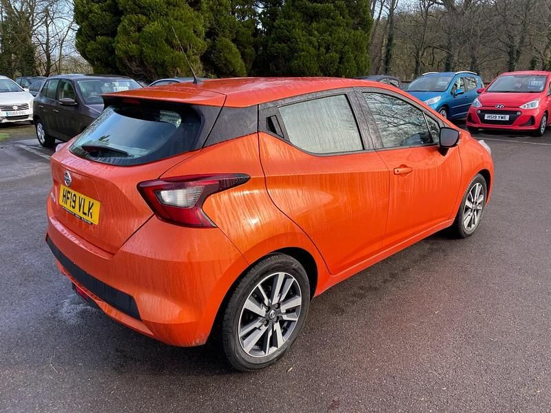 Used Nissan Micra Acenta 2019 Orange Hatchback