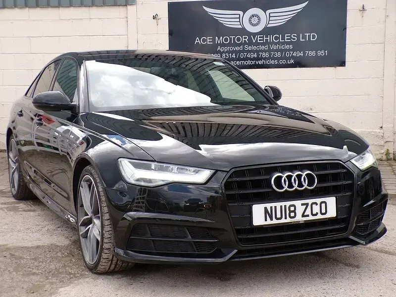Used Audi A6 Black Edition 190 HP (139 kW) 2018 Black Sedan