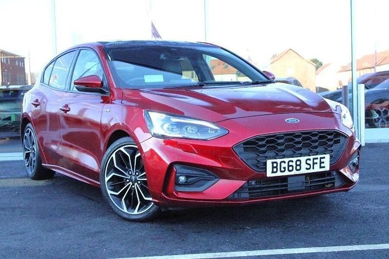 Red Used 2018 Ford Focus ST-Line X Hatchback | £11,461 (Fair price) - Image 1/3