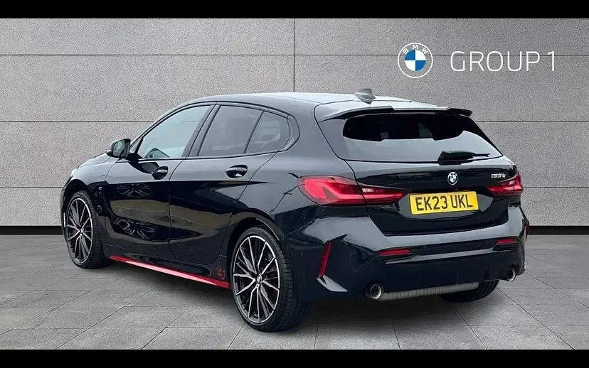 Used BMW 128 Comfort Edition 265 HP (194 kW) 2023 Black sapphire metallic paint Hatchback