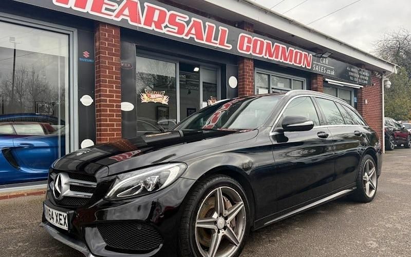 Black Used 2014 Mercedes C250 AMG line Estate | £7,500 (Fair price) - Image 1/4