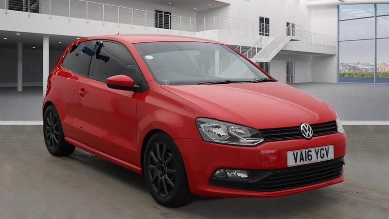 Red Used 2016 VW Polo Match Hatchback | £7,494 (Fair price) - Image 1/4
