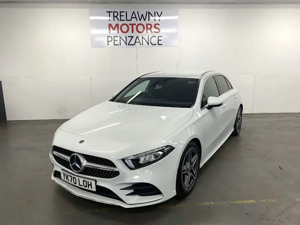 Used Mercedes A220 AMG line 190 HP (139 kW) 2020 White Hatchback