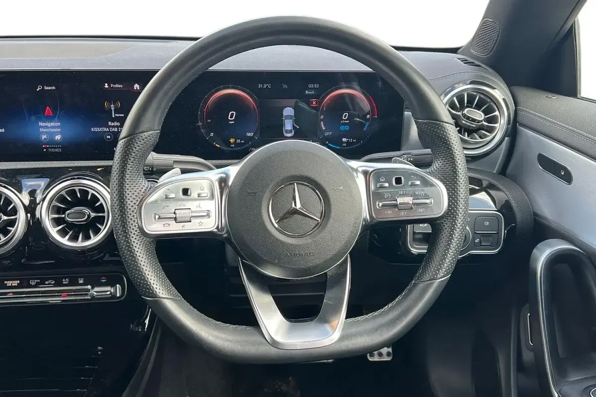 Used Mercedes CLA250e AMG Line Premium 218 HP (160 kW) 2022 Black Coupe
