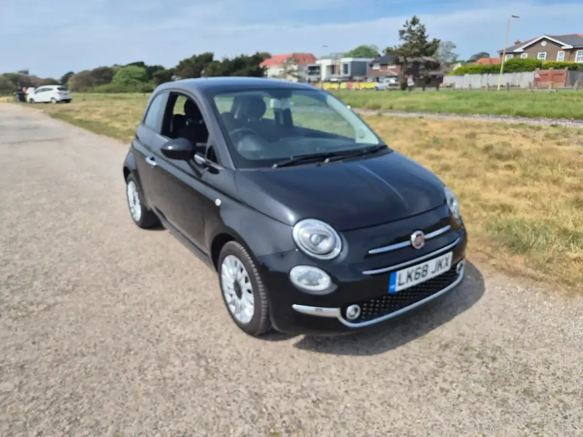 Used Fiat 500 Lounge 69 HP (50 kW) 2018 Black Hatchback