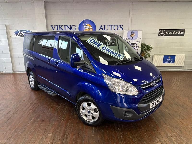 Blue Used 2018 Ford Tourneo Custom Titanium MPV | £13,495 (Good price) - Image 1/4