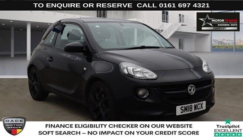 Black Used 2018 Vauxhall Adam Hatchback | £7,940 (Fair price) - Image 1/3