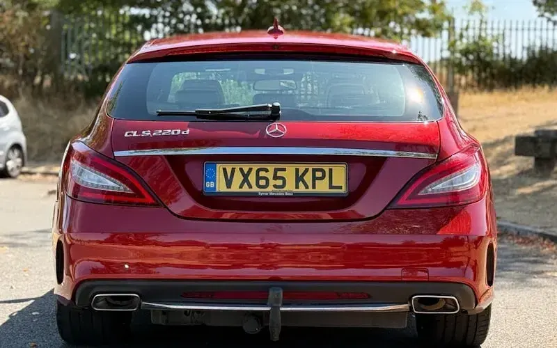 Used Mercedes CLS220 AMG line 177 HP (130 kW) 2015 Red Coupe