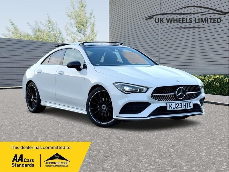White Used 2023 Mercedes CLA180 AMG Line Premium Plus Sedan | £24,390 (A bit pricey) - Image 1/3