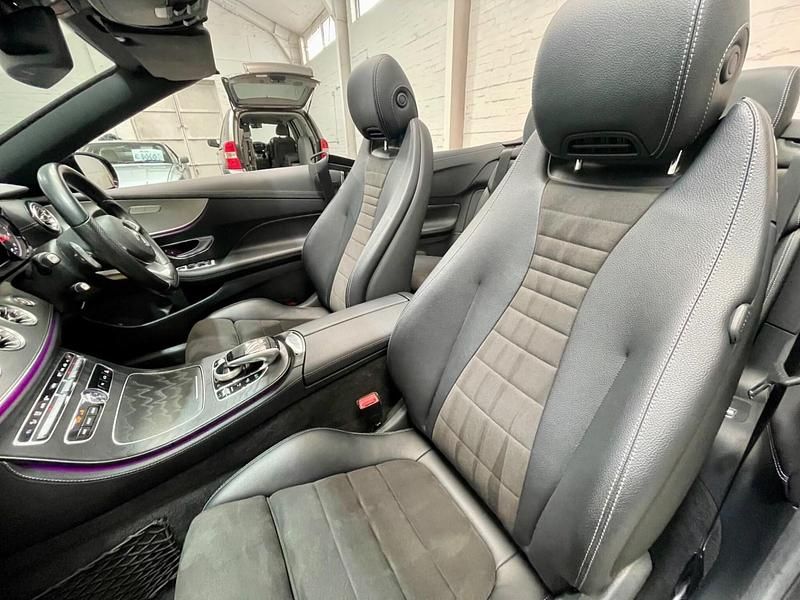Used Mercedes E220 AMG line 2018 Black Cabriolet