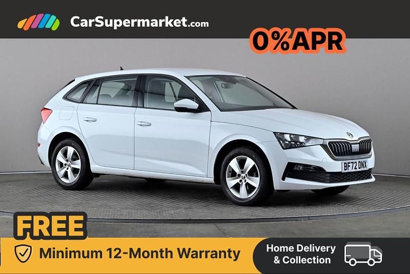 White Used 2022 Skoda Scala SE Hatchback | £16,297 (Expensive) - Image 1/4