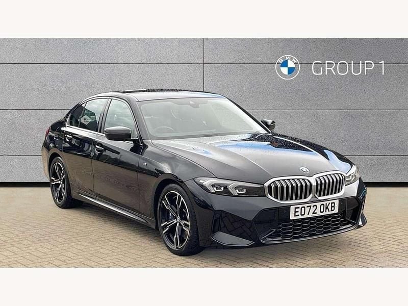 Black sapphire metallic paint Used 2023 BMW 330 M Sport Sedan | £32,303 (A bit pricey) - Image 1/4