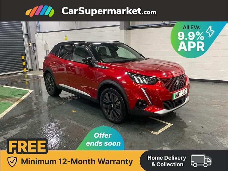 Red Used 2021 Peugeot e-2008 Premium SUV | £14,197 (Fair price) - Image 1/3