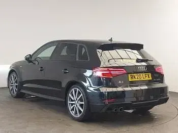 Used Audi A3 Black Edition 150 HP (110 kW) 2020 Black Sedan