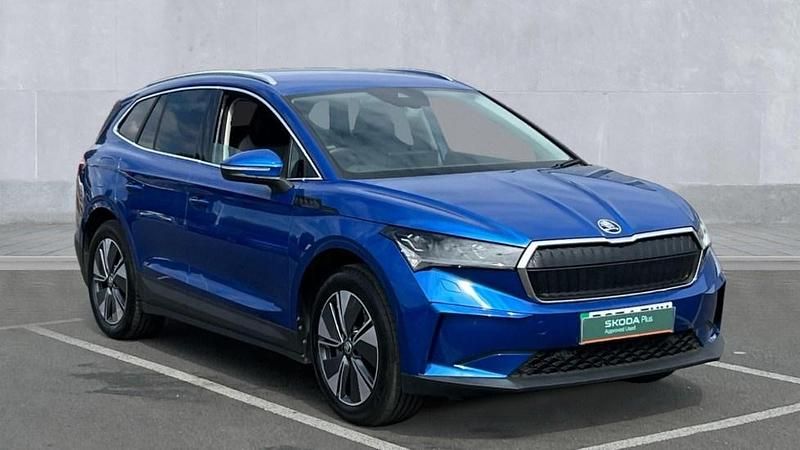 Race blue Used 2024 Skoda Enyaq iV SUV | £29,350 (A bit pricey) - Image 1/4