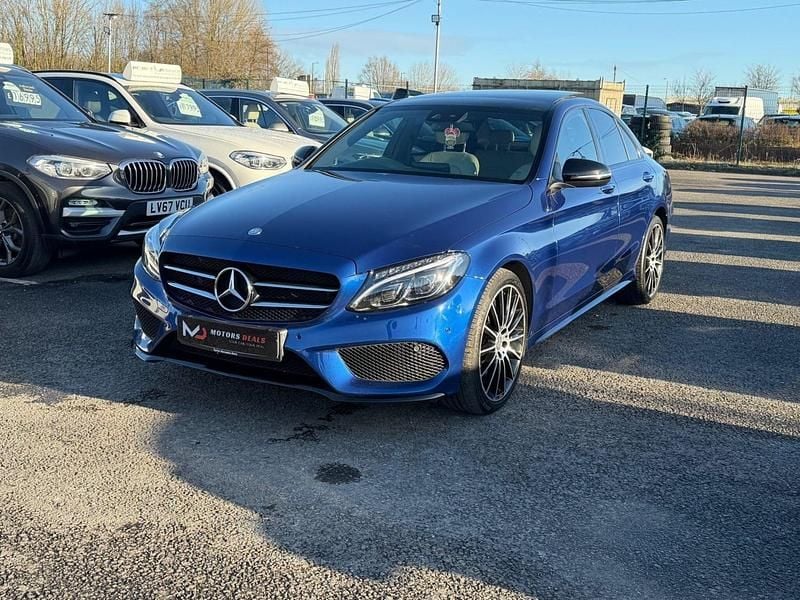 Used Mercedes C250 AMG Line Premium Plus 2017 Blue Sedan