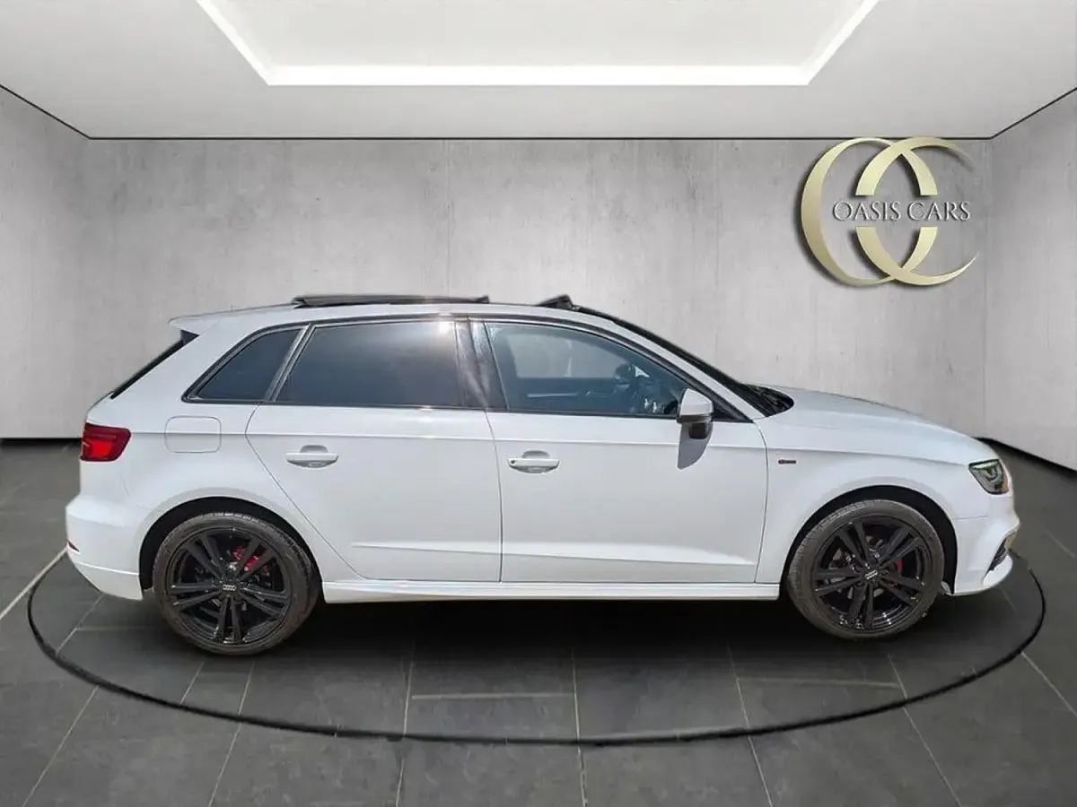 Used Audi A3 S-Line 116 HP (85 kW) 2019 White Sedan