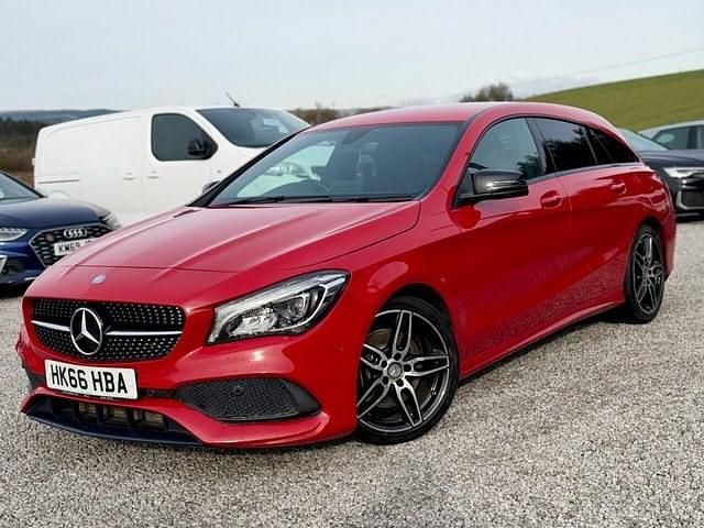 Used Mercedes CLA220 Shooting Brake AMG line 177 HP (130 kW) 2016 Red Estate
