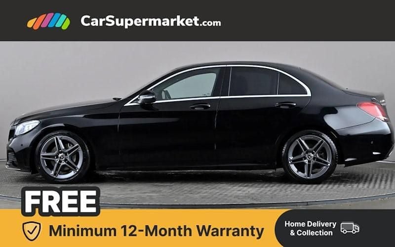 Used Mercedes C220 AMG line 194 HP (142 kW) 2020 Black Sedan