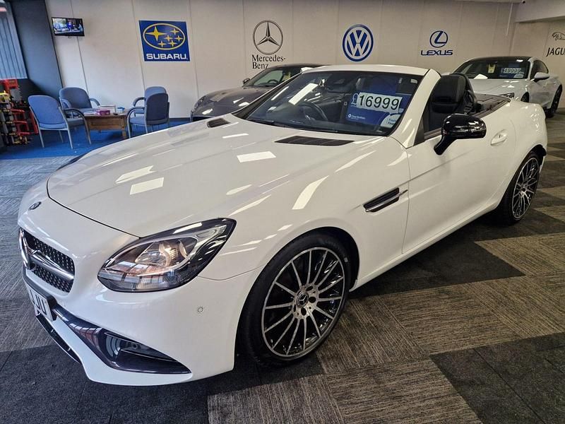 Used Mercedes SLC200 AMG line 184 HP (135 kW) 2017 White Cabriolet