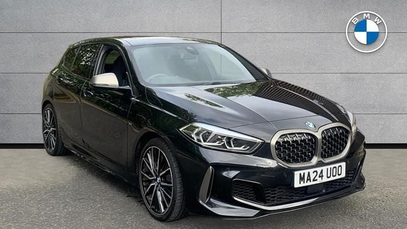 Black Used 2024 BMW M135 Shadowline Hatchback | £30,990 (Fair price) - Image 1/4