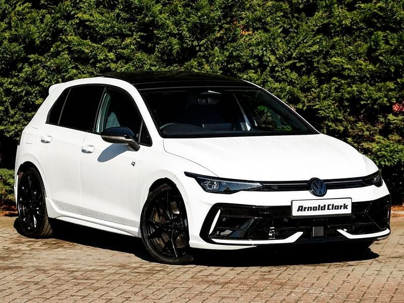New VW Golf VIII Black Edition 333 HP (244 kW) 2025 White Hatchback