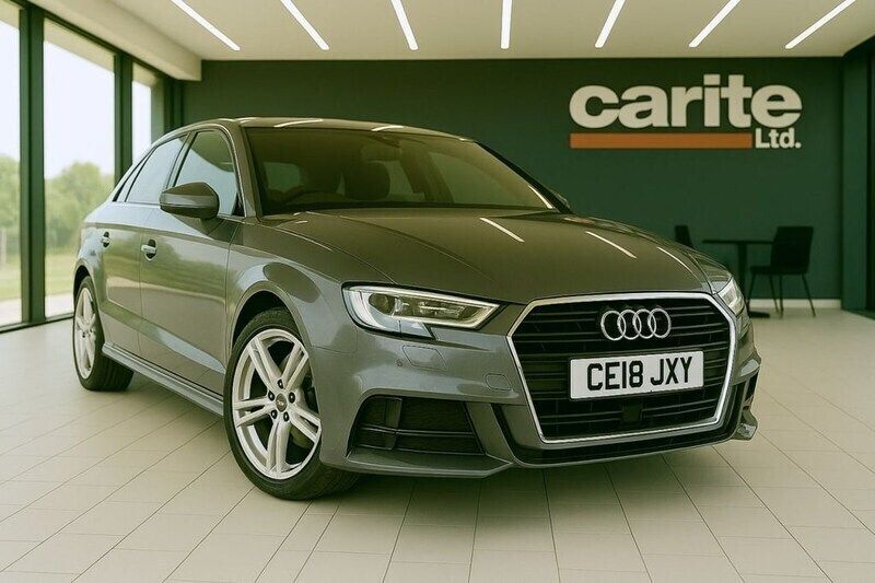 Grey Used 2018 Audi A3 S-Line Sedan | £14,495 (Good price) - Image 1/2