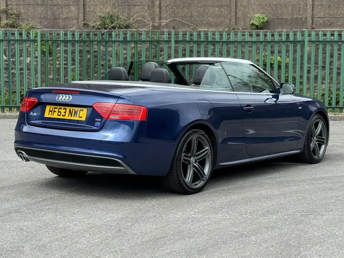 Used Audi A5 Cabriolet S-Line 2013 Blue Cabriolet