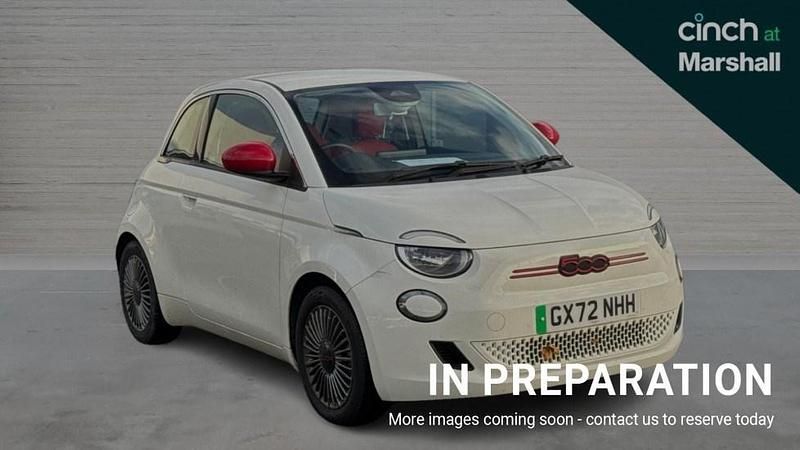 White Used 2022 Fiat 500e Red Hatchback | £12,807 (Fair price) - Image 1/4