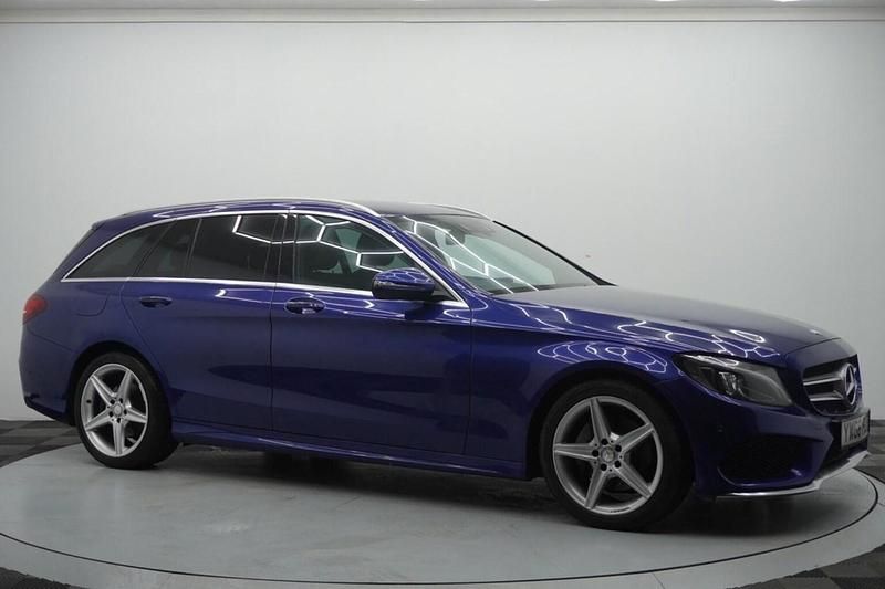 Used Mercedes C200 AMG line 2017 Blue Estate