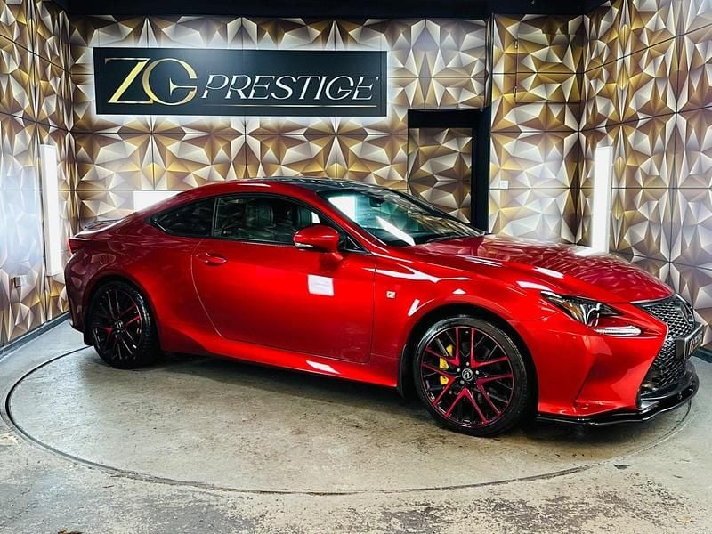 Red Used 2018 Lexus RC300h Sport Line Coupe | £20,395 (Fair price) - Image 1/3