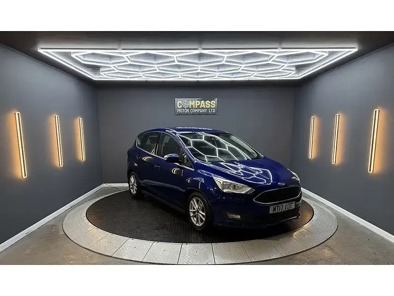 Second-hand Ford C-MAX Zetec 125 CP (91 kW) 2017 Albastru Monovolum