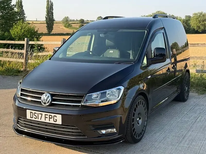 Used VW Caddy Black Edition 102 HP (75 kW) 2017 Black MPV